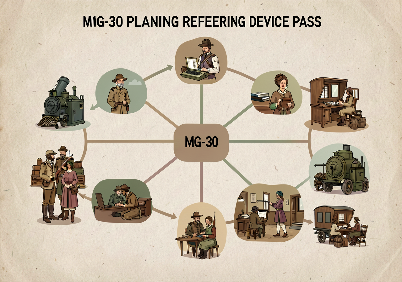 MG-30 decision tree poster as specified. Used as primary planning reference during device-pass.