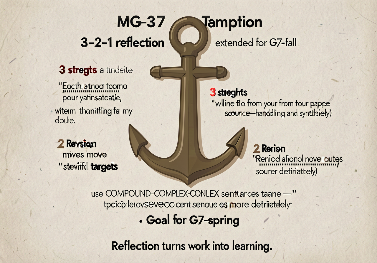 MG-37 anchor: 3-2-1 reflection template extended for G7-fall. 3 strengths (with quoted lines from your paper showing sou