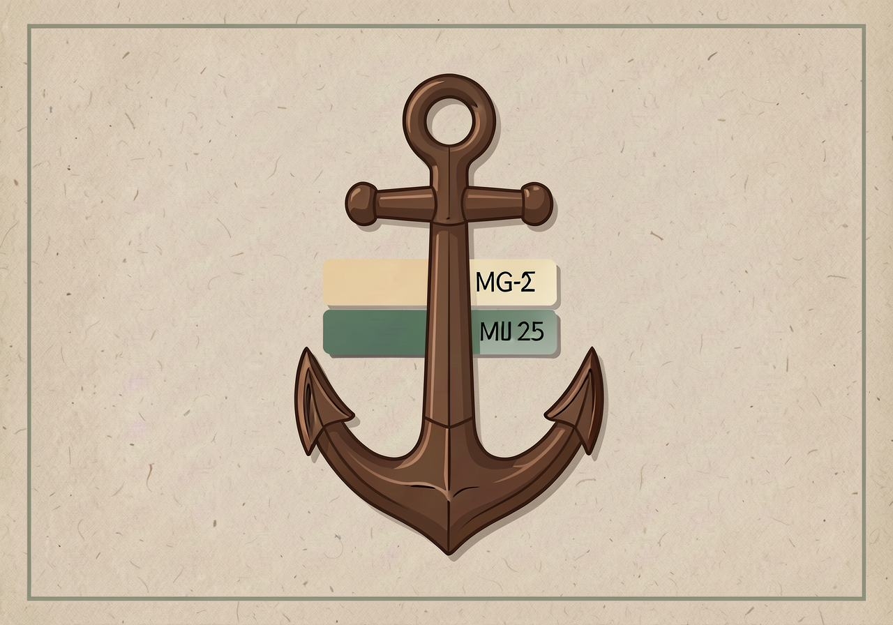 MG-25 anchor: 3-band stacked card (Pass 1 CONTENT — synthesis quality / Pass 2 SENTENCE — academic style + voice/mood / 