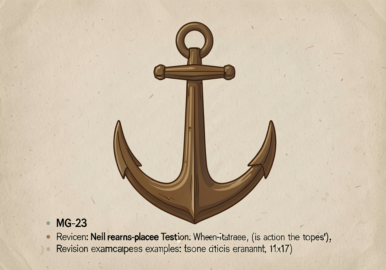 MG-23 anchor: 1-page reference with nominalization definition, when-it-earns-place test (is the action the topic?), revi