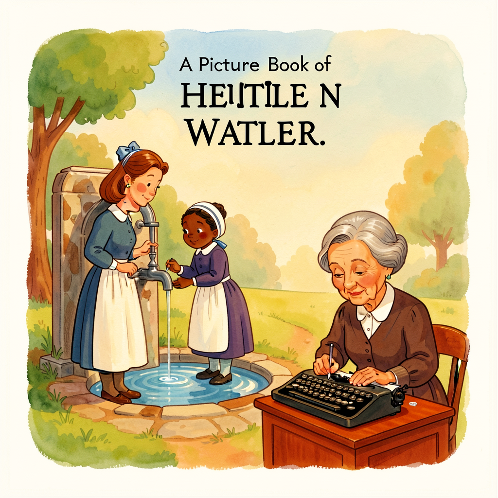Reproduction of John & Alexandra Wallner's cover for David A. Adler's A Picture Book of Helen Keller (Holiday House 1990