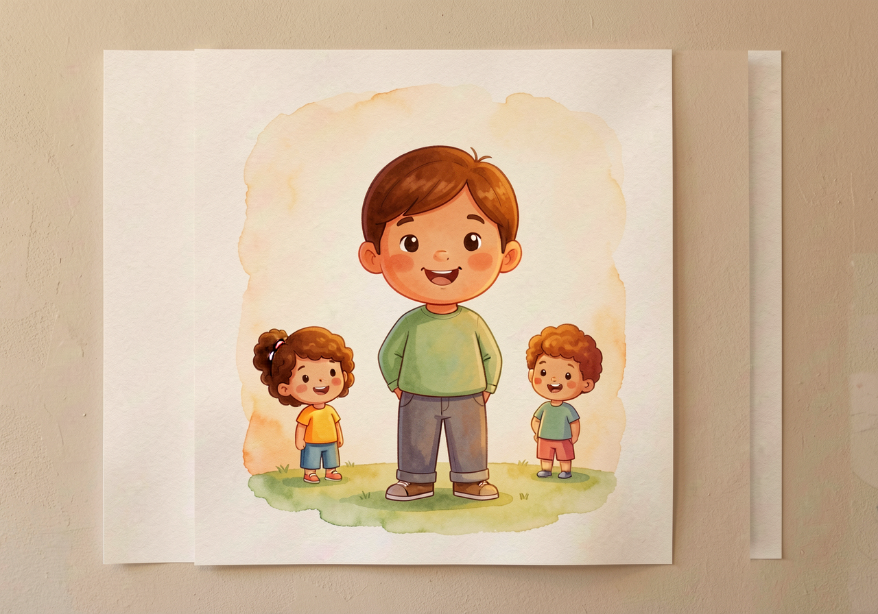Mounted on classroom wall at child-eye-height (24-36 inches) with laminated surface; used as reference during every clas