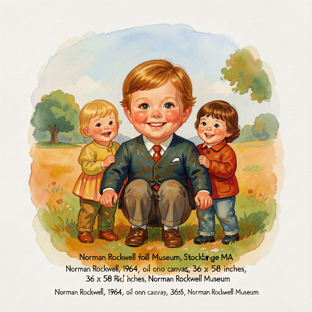 8x10 reproduction of Norman Rockwell's 1964 oil painting (Norman Rockwell Museum, Stockbridge MA). Source line printed b