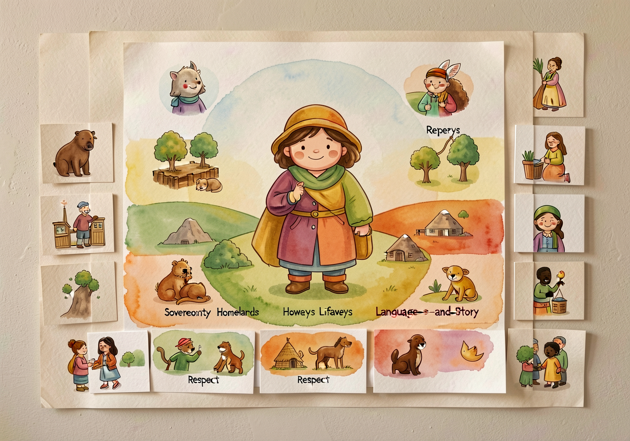 Mounted on classroom wall at child-eye-height (24-36 inches). The five-band color coding teaches that the unit has five 