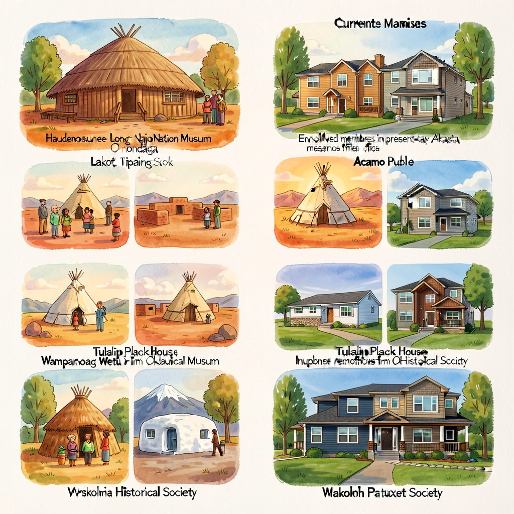 Eight photo PAIRS, each 8x10, presented as a 4x2 grid. Each pair: LEFT a historical or current-ceremonial photo of the t