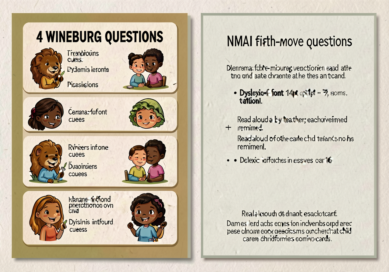 MG-7 8.5x11 laminated card. Front: 4 Wineburg questions with pictograph cues. Back: NMAI fifth-move question + trauma-in