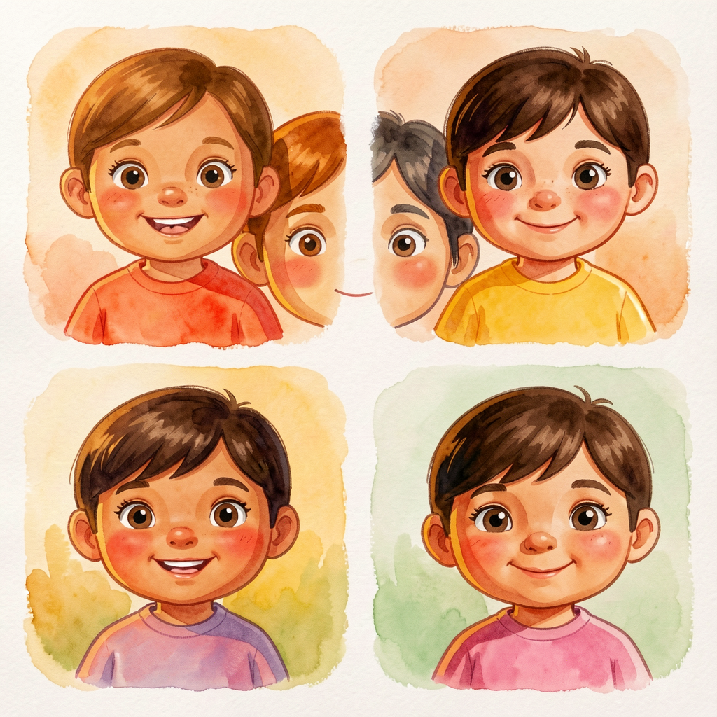 Reference photo grid of the four scenario faces from M-2-S-VOC-03-B for quick re-reference.