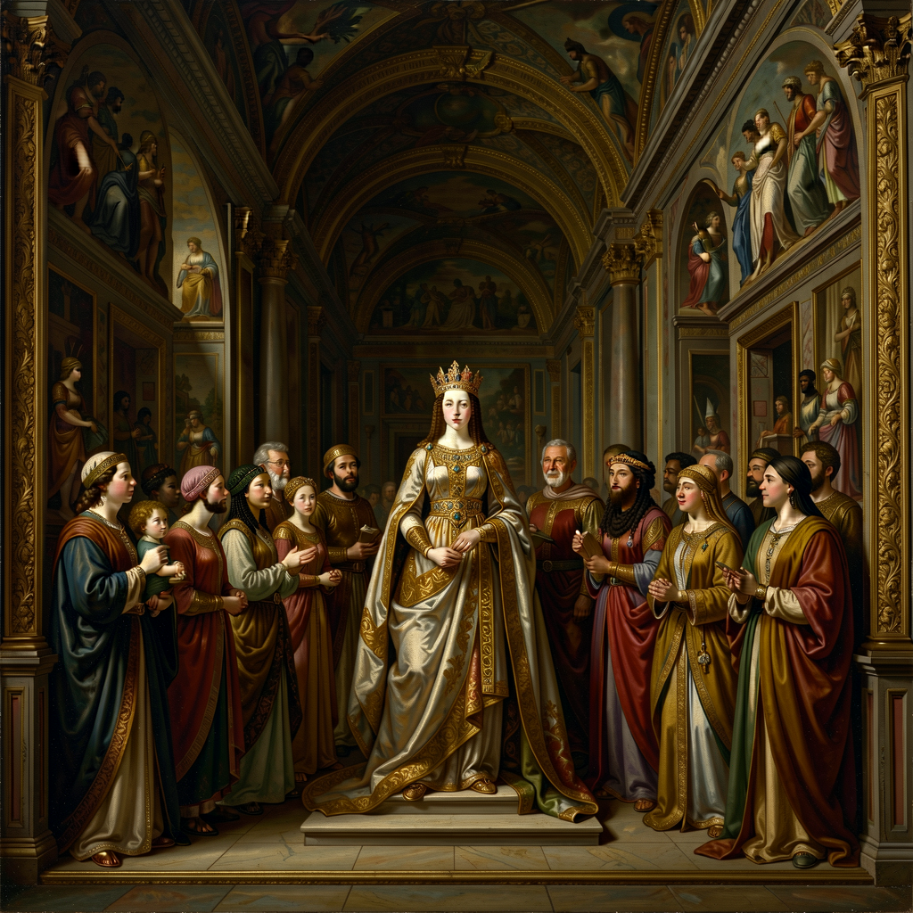 High-resolution reproduction of Lavinia Fontana Visit of the Queen of Sheba 1599 National Gallery of Ireland — large alt