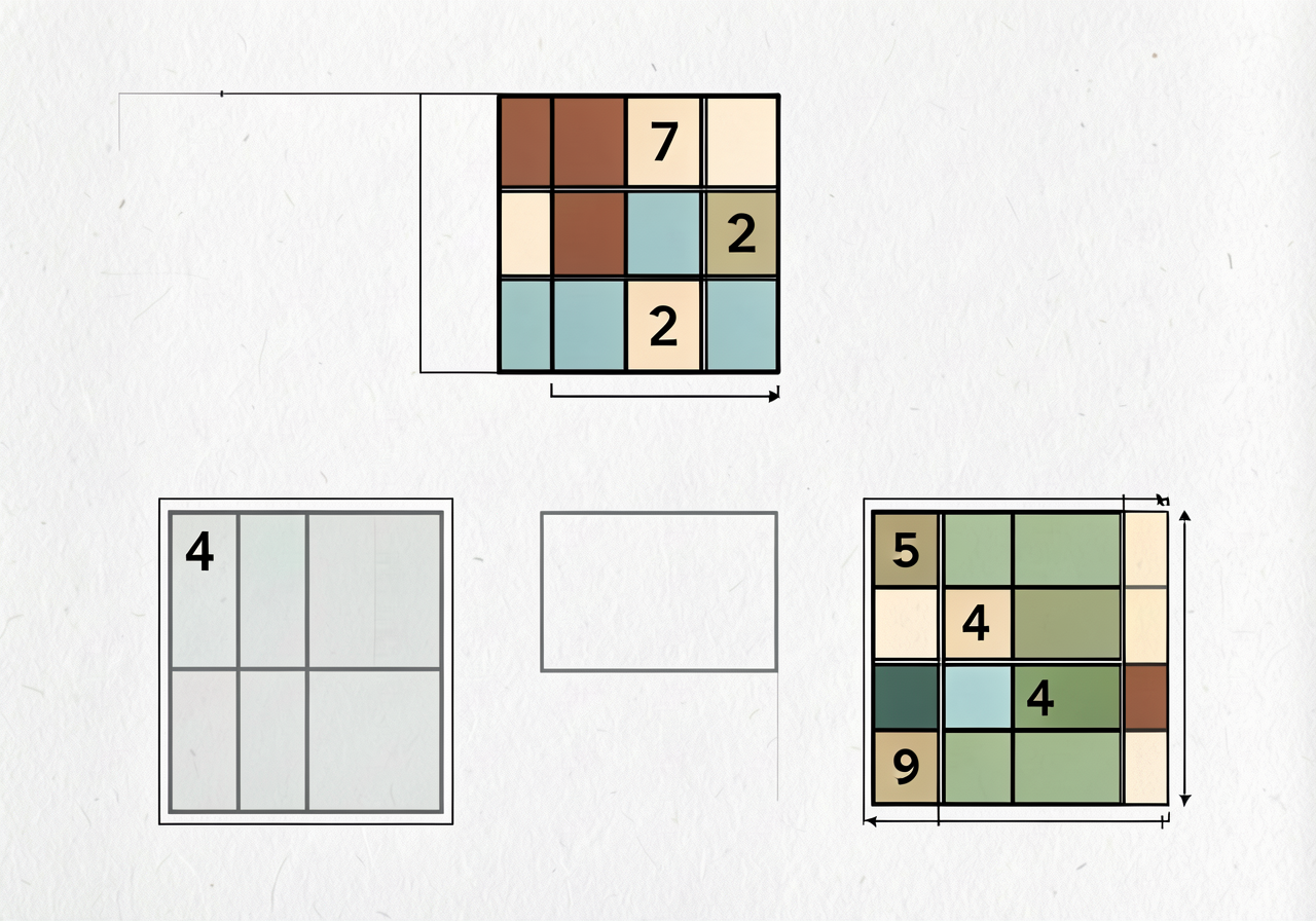Reference card showing the 3 ten-frame flash images: ten_frame_7 (top row 5 + bottom row 2), ten_frame_4 (top row 4 + bo