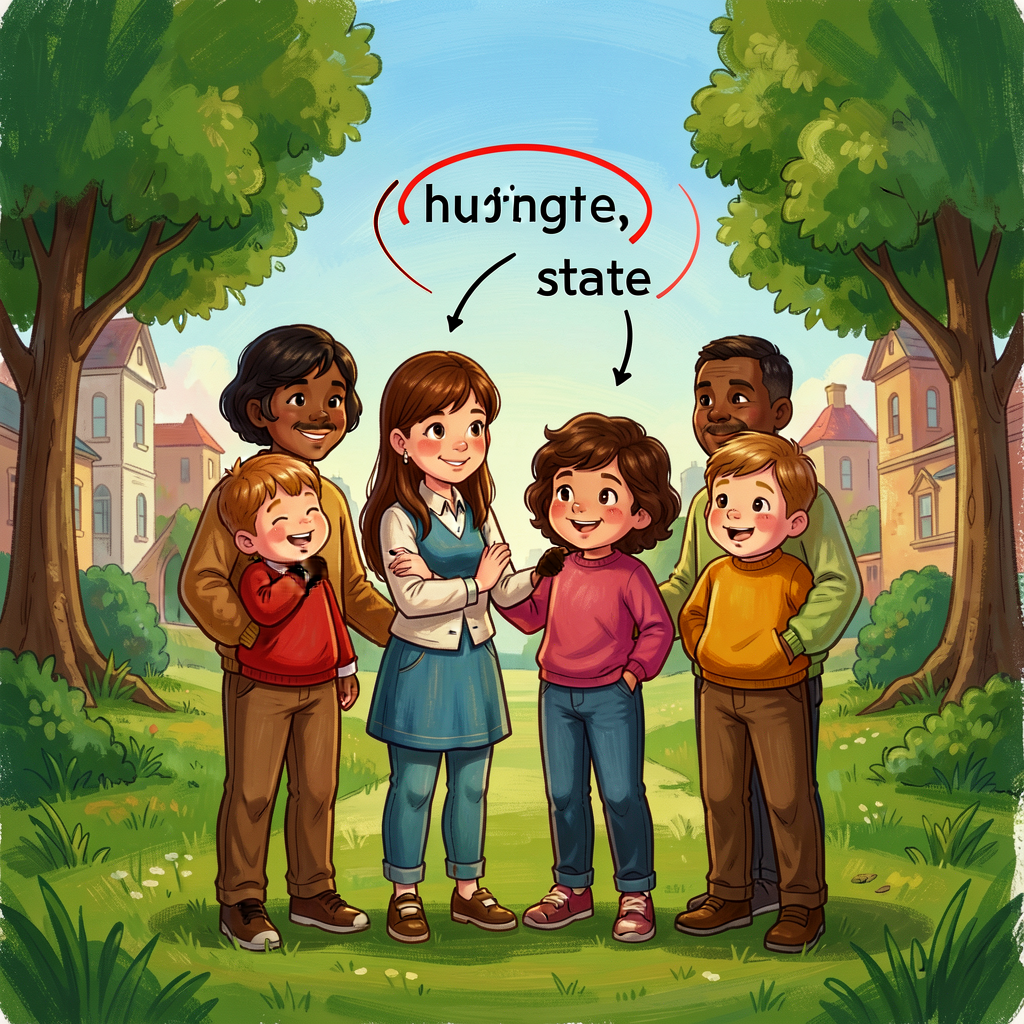 Reference image of one punctuated sentence with the two commas circled and labeled 'hugging the state'. Print-ready 8.5x