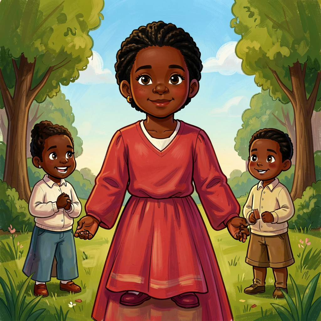Reference image of a Grade-4 child's filled 4-level outline on the Sojourner Truth topic, handwritten in pencil with cor