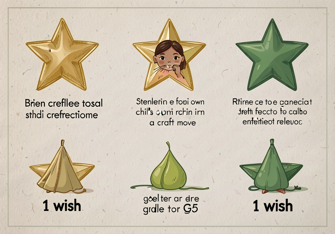 11x17 reflection template: 3 stars (each with sentence-frame for child's own reflection on a craft move) + 1 wish (sente