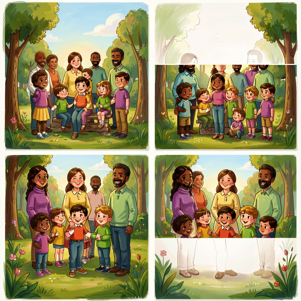 Reference image of two openings side-by-side with annotations on differences. Print-ready 8.5x11.