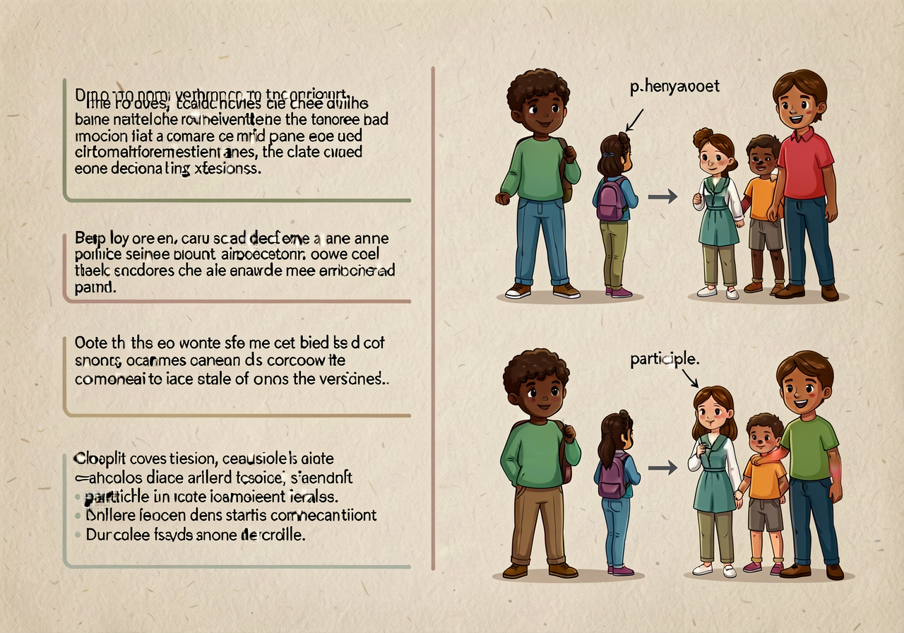 11x17 chart: 3 choppy sentences shown on left; 2 combined versions on right (one with subordinator, one with participle)